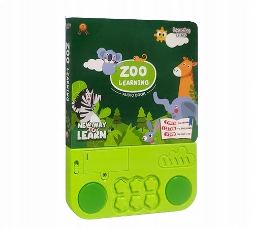 Książeczka Edukacyjna Do Nauki Angielskiego Z Dźwiękiem Zwerzątka Z Zoo