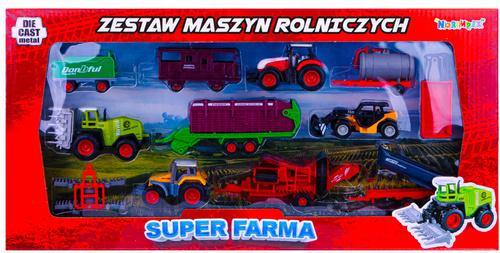 Zestaw Farmera12Szt Traktory Maszyny Roln. Kombajn