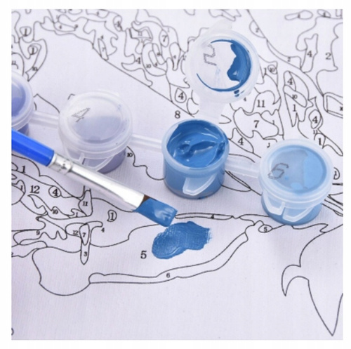 Malowanie Po Numerach Miasteczko Uliczka Bałkańska 50X40 Cm Rama Kreatywne