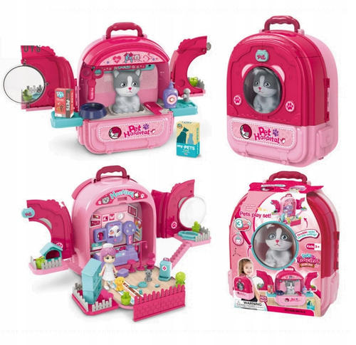 Koci Salon Piękności, Przychodnia Dla Zwierząt, Plecak 3 W 1