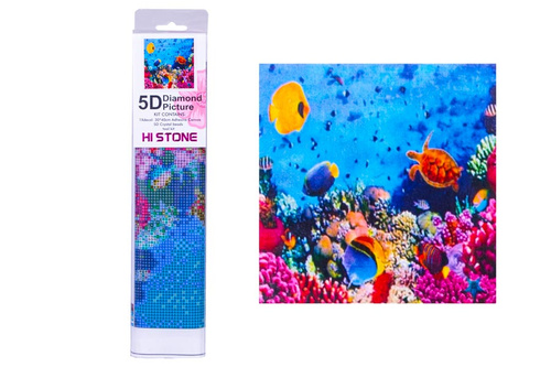 Diamentowa Mozaika Ocean Rafa Koralowa 30X40 Cm Kreatywne Diamenty