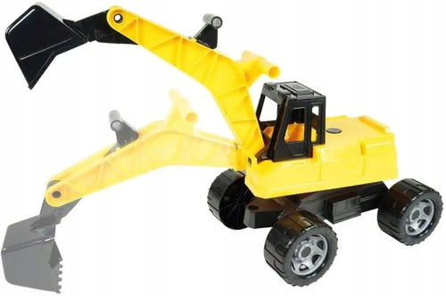 Koparka Duże Auto Żółto Czarne Wytrzymała Zabawka XXL 70 Cm Dla Dzieci