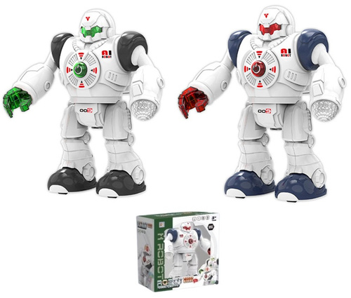 ROBOT BOJOWY Z PRZYSZŁOŚCI ZE ŚWIECĄCĄ TARCZĄ NA NAPIERŚNIKU, pak 48/24
dwa warianty kolorystyczne (czerwono-biały / zielono- biały), światło, dźwięk
wymagane baterie 3 AA (nie zawarte w zestawie)
wymiary produktu: 21,4 x 9,4 x 23,5 cm