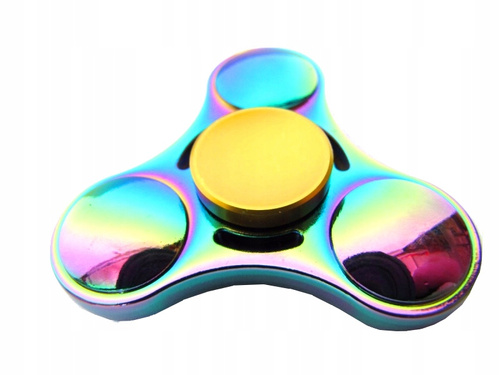 Fidget Spinner Metalowy Kolorowy Oryginalny Antystresowy