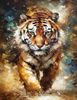 Diamentowa Mozaika Tygrys W Biegu 30x40 Cm Kreatywne Diamenty