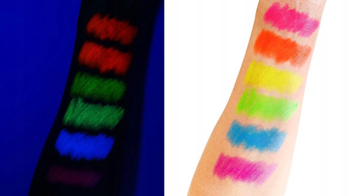 Szminka Neon Kredki Malowidła Pomadka Do Ust Świecąca W Ultrafiolecie