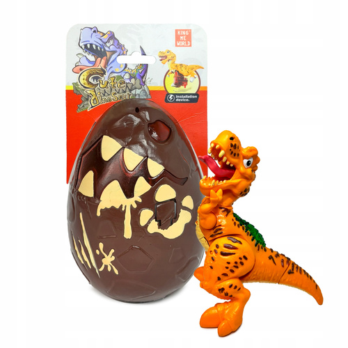 Dinozaur W Jajku - Zestaw Z Dźwiękiem I Światłem Skamielina Składany