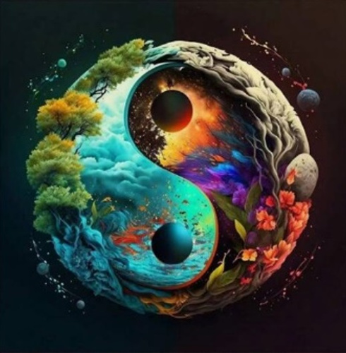 MALOWANIE PO NR. ZIEMIA YIN I YANG NATURY, PAK 15
40X50