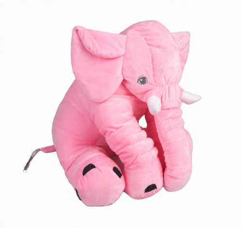 Pluszowy Słoń Maskotka Przytulanka Różowy