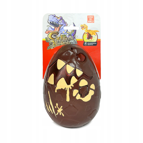 Dinozaur W Jajku - Zestaw Z Dźwiękiem I Światłem Skamielina Składany