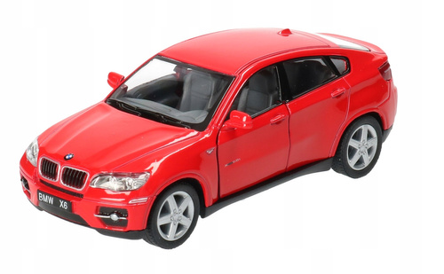 BMW X6 Kinsmart Metalowy 1:38 Pull Back Otwierane Drzwi 12,5 cm 4 Kolory