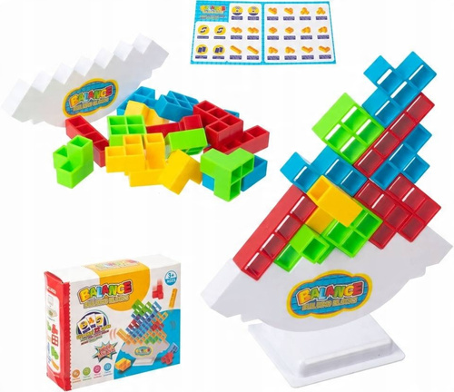 Gra Układanika Logiczna Rozwijająca Balansujące Klocki Tetris