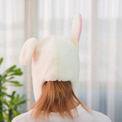 Czapka Królicze Ruchome Uszy Kigurumi Hat Rabbit