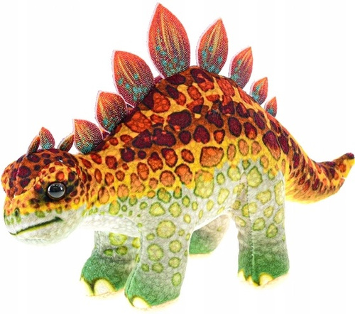 Pluszowy Dinozaur Duży Z Błyszczącymi Łuskami Dla Dzieci Przytulanka