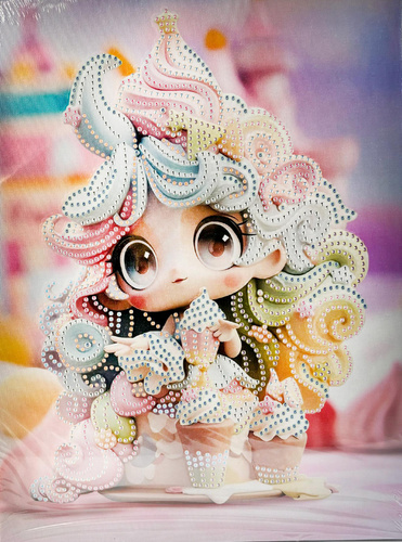 DIAMENTOWA MOZAIKA HAFT DIAMENTOWY DZIEWCZYNKI 23x30 CM 10 WZORÓW