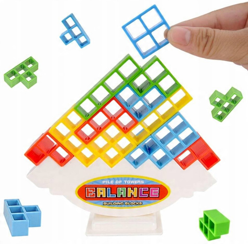 Gra Układanika Logiczna Rozwijająca Balansujące Klocki Tetris