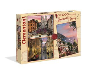 PUZZLE 3X1000 EL ROMANTYCZNA ITALIA