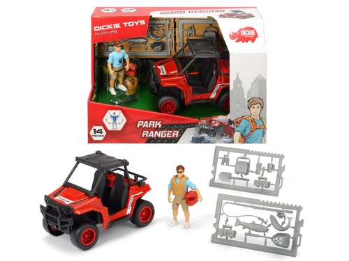 Auto Quad Strażnik Parku Ruchome Elementy Zabawki Simba
