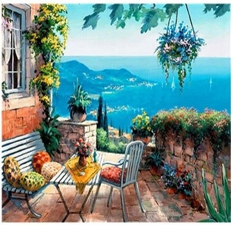 Diamentowa Mozaika Patio Nad Morzem 30x 40 Cm
