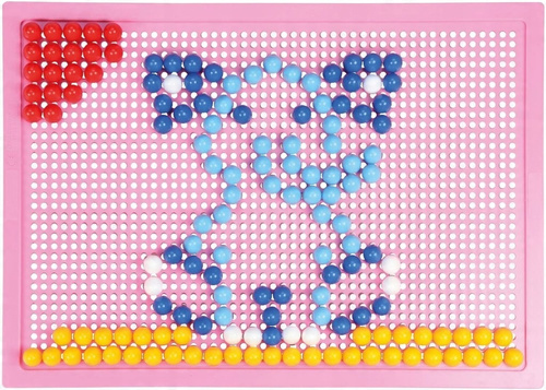 Lena Układanka Mozaika Do Układania Guziczkowa Różowa