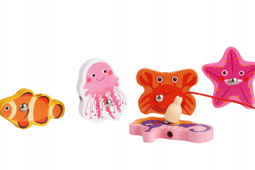 NORIMPEX GRA ŁOWIENIE RYBEK, DINOZAURÓW Z WĘDKĄ DREWNO