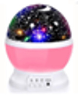 LAMPKA PROJEKTOR GWIEZDNY RÓŻOWY, pak 48 
niebieska lampka-projektor, z kablem do zasilania