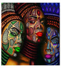 Diamentowa Mozaika Haft Plemienne Kobiety Ritual 30X30CM