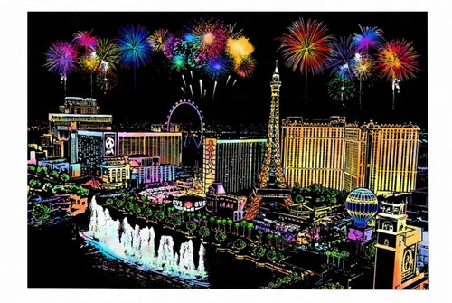 Zdrapywanka Wydrapywanka Tuba Las Vegas 75 X 52 Cm