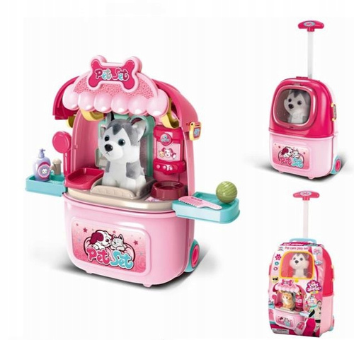 Psi Salon Piękności Przychodnia Dla Zwierząt Walizka 3 W 1