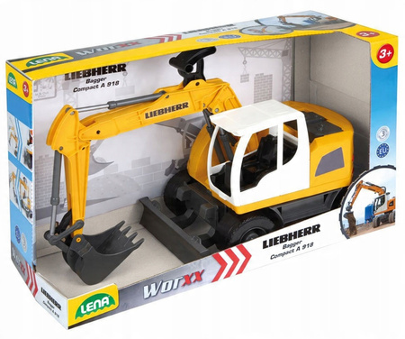 Lena Worxx Koparka Pojazd Budowlany Liebherr 48 Cm Ruchoma Łyżka