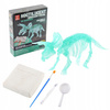 Skamielina Dinozaur Triceratops Model Szkieletu Świecący W Ciemności