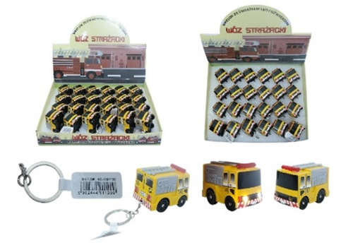 Brelok do kluczy plecaka STRAŻ POŻARNA żółty