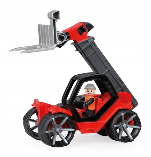 Auto Truxx Podnośnik Czerwony Z Figurką Kierowcy Lena Zabawka Dla Dzieci