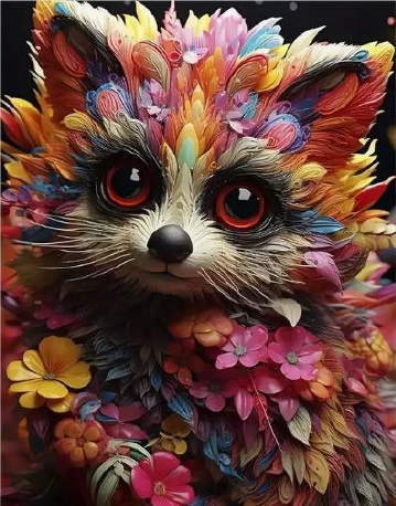 DIAMENTOWA MOZAIKA SZOP W KWIATACH PAK 30
30X40