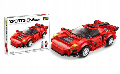 Klocki Auto Sportowe Supercar Czerwone Do Składania 302 Elementów