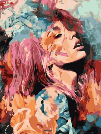 Diamentowa Mozaika Haft Diamentowy Kobieta 30X40 Cm Kreatywne Diamenty