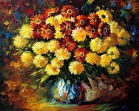 Malowanie Po Numerach 40 X 50 Cm Żółty Bukiet