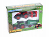 Zielony Traktor Farmera Z Przyczepą Zabawka Dla Dzieci