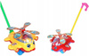 Zabawka Dla Dzieci Pchacz Helikopter Z Kokpitem Różne Kolory Kij 42 Cm