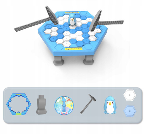 Uratuj Pingwina Gra Zręcznościowa Pingwin Na Lodzie Uderzanie Młotkiem