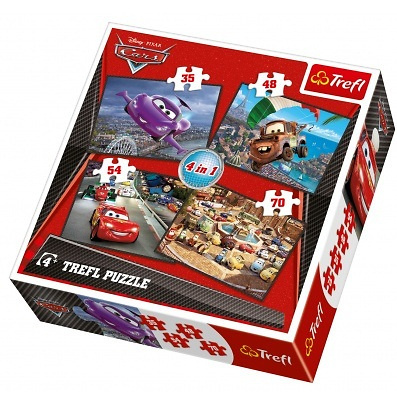 PUZZLE 4 W 1 CARS 2