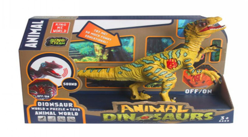 DINOZAUR SCYTOZAUR Z CZERW. PRZYCISKIEM KARTON PAK 30/60 
21,50x6,50x
