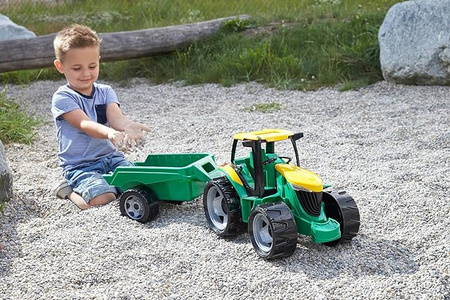 Duży Samochód Traktor Ciągnik Z Przyczepką 90 Cm Lena Ozdobne Opakowanie
