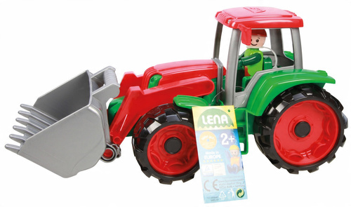 Auto Samochód Pojazd Duży Spychacz Z Podnoszonym Ramieniem 34 Cm Lena