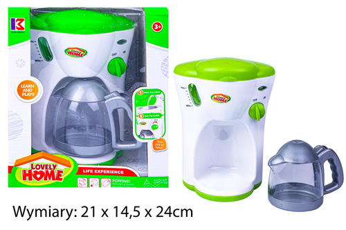 EKSPRESS DO KAWY HOME B/O BIAŁA ZIELONY B/O KARTON /36/18
Wymiary: 21 x 14,5 x 24cm