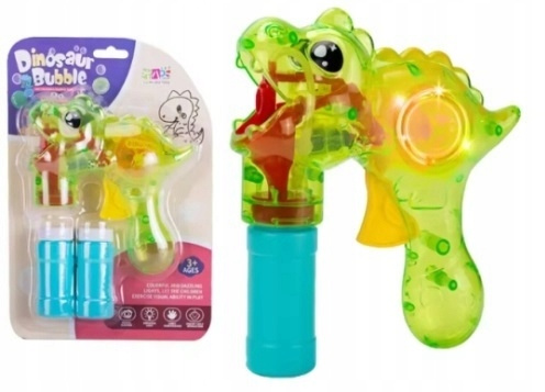 Aparat Pistolet Do Baniek Dinozaur Duży Wytwarzajacy Bańki 16 Cm