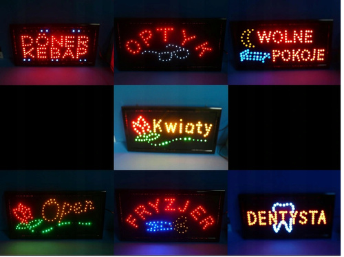 TABLICA NEON DVD KARTON