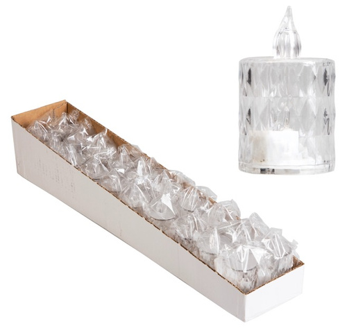 LAMPION ŚWIECZKA 6,5 CM, pak 960 
3,6 x 6,5 cm (wliczając płomień)