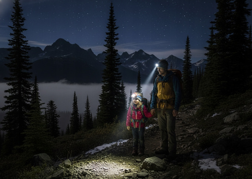 Latarka Czołówka Dla Dzieci Małpka Różne Tryby Świecenia SOS Regulowana