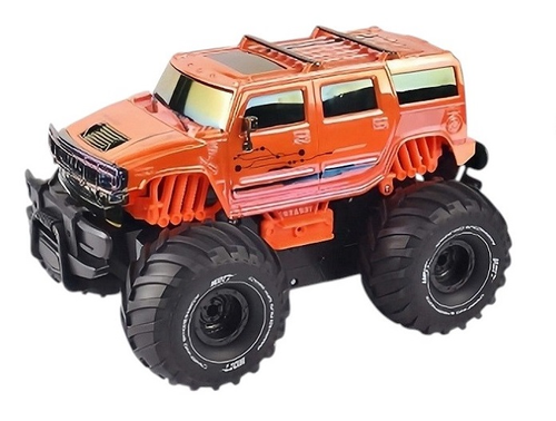 Zdalnie Sterowane Auto Terenowe Car Off Road Pomarańczowe Pływa Po Wodzie